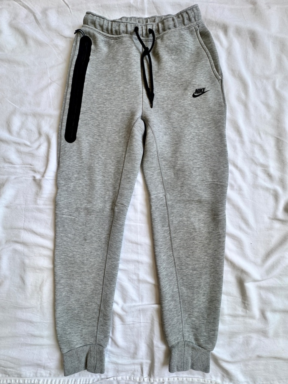 Men’s Nike Tech Light Gray Fleece Joggers